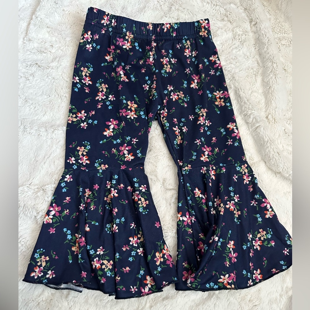 Bailey’s Blossoms 12-18 months navy bell bottom pants